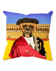 'The Bull Fighter' Personalized Pet Throw Pillow