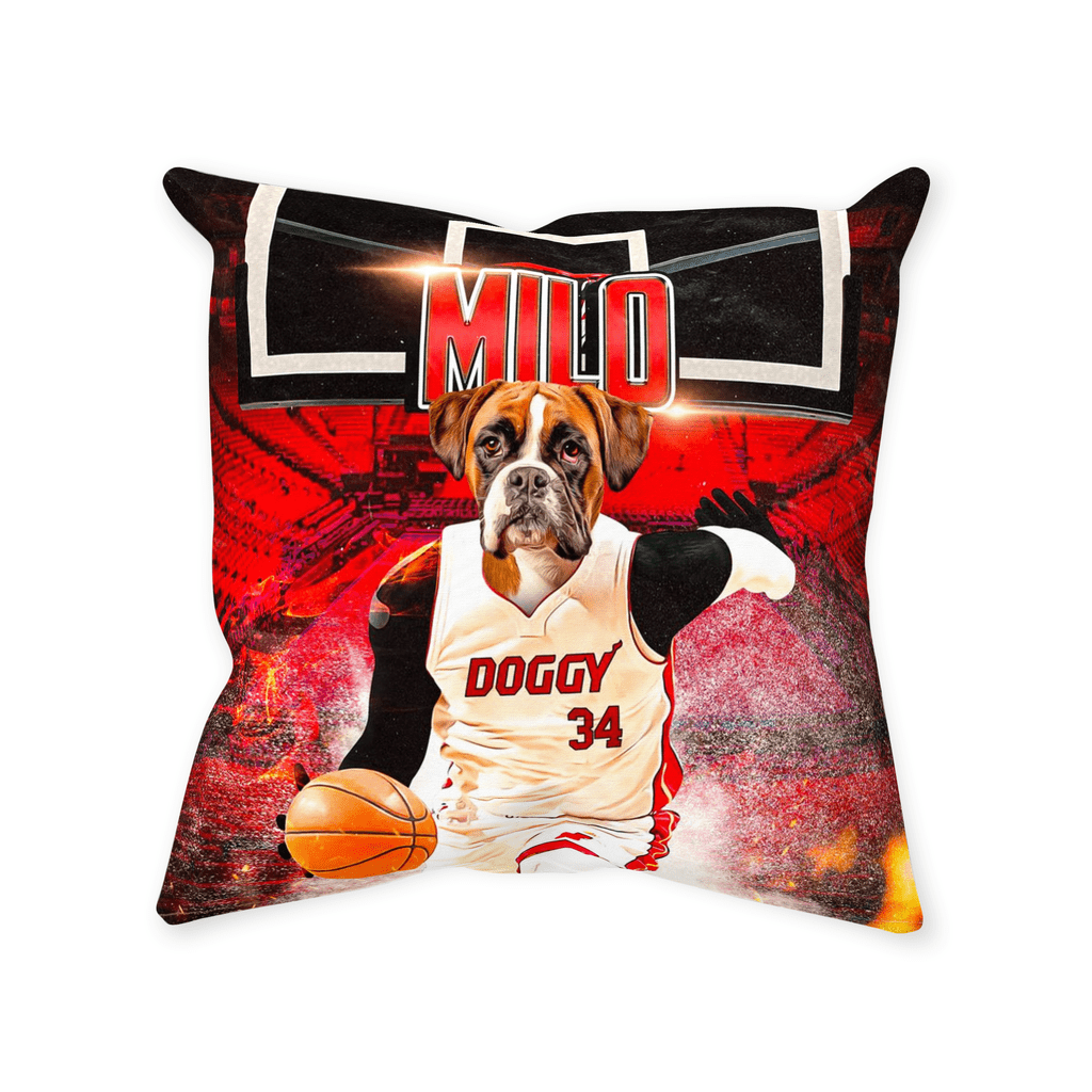 &#39;Doggo Heat&#39; Personalized Pet Throw Pillow