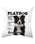 'Playdog' Personalized Pet Throw Pillow