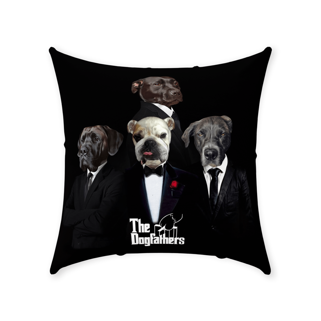 Cojín personalizado para 4 mascotas &#39;The Dogfathers&#39;
