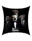 Cojín personalizado para 4 mascotas 'The Dogfathers'