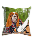 'Lumberwoman' Personalized Pet Throw Pillow