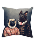 Cojín personalizado para 2 mascotas 'Duque y Archiduquesa'