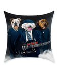 'AC/Doggos' Personalized 3 Pet Throw Pillow