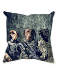 'The Army Veterans' Personalized 3 Pet Throw Pillow