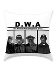 'D.W.A. (Doggo's With Attitude)' Personalized 4 Pet Throw Pillow