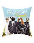 'DogSchitt's Creek' Personalized 4 Pet Throw Pillow