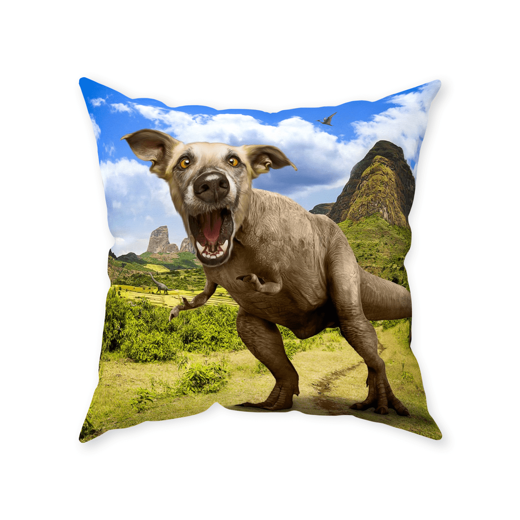 &#39;Pawasaurus Rex&#39; Personalized Pet Throw Pillow