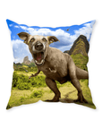 'Pawasaurus Rex' Personalized Pet Throw Pillow