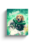 'New York Jet-Doggos' Personalized Pet Canvas