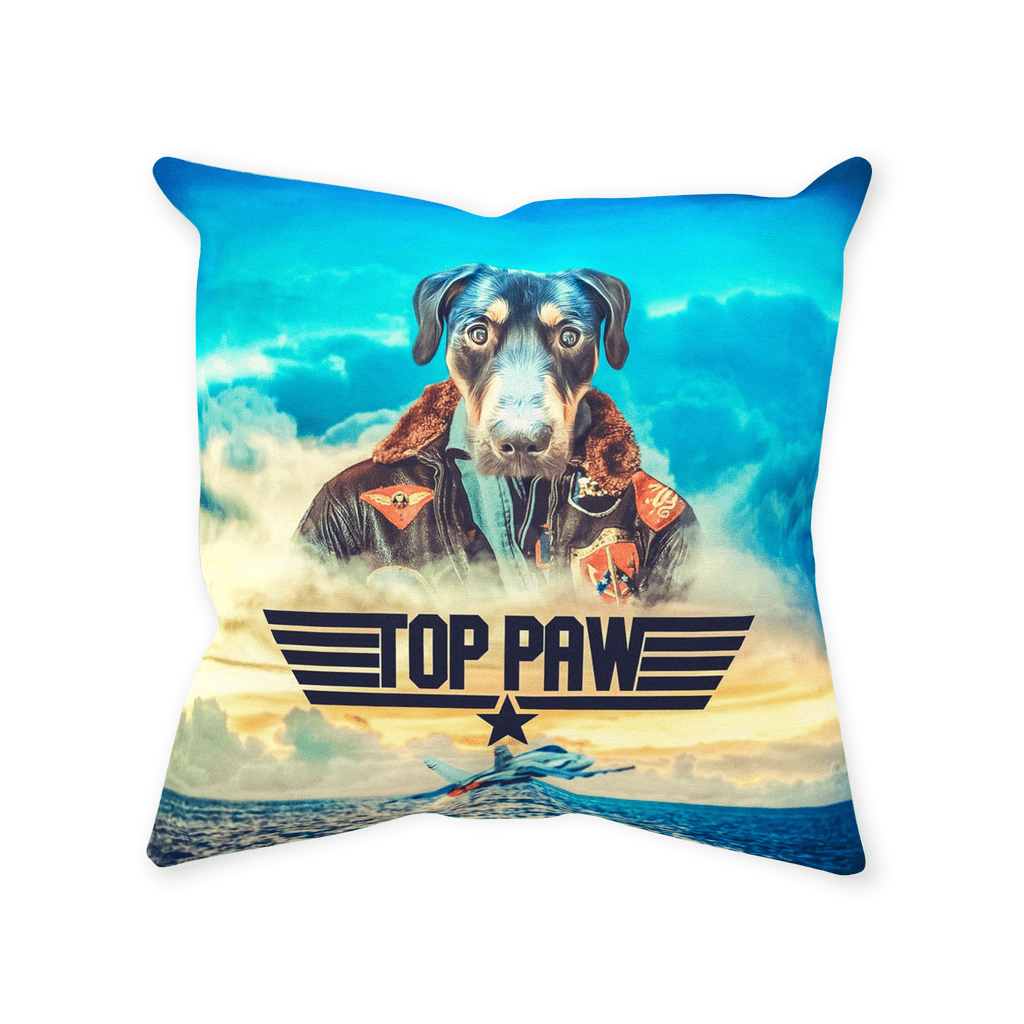 &#39;Top Paw&#39; Personalized Pet Throw Pillow
