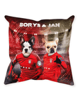 'Poland Doggos' Personalized 2 Pet Throw Pillow