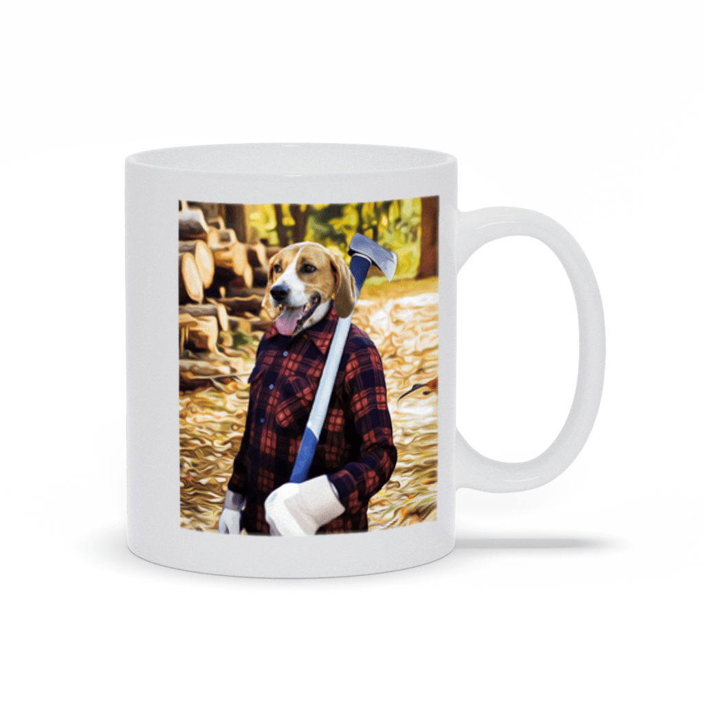 &#39;The Lumberjack&#39; Personalized Pet Mug