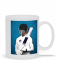 Taza personalizada para mascota 'El jugador de críquet'