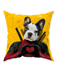 'Deadpaw' Personalized Pet Throw Pillow
