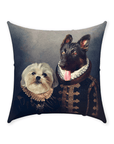 'Duke and Duchess' Personalized 2 Pet Throw Pillow