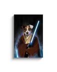 Lienzo personalizado para mascotas 'Doggo-Jedi'
