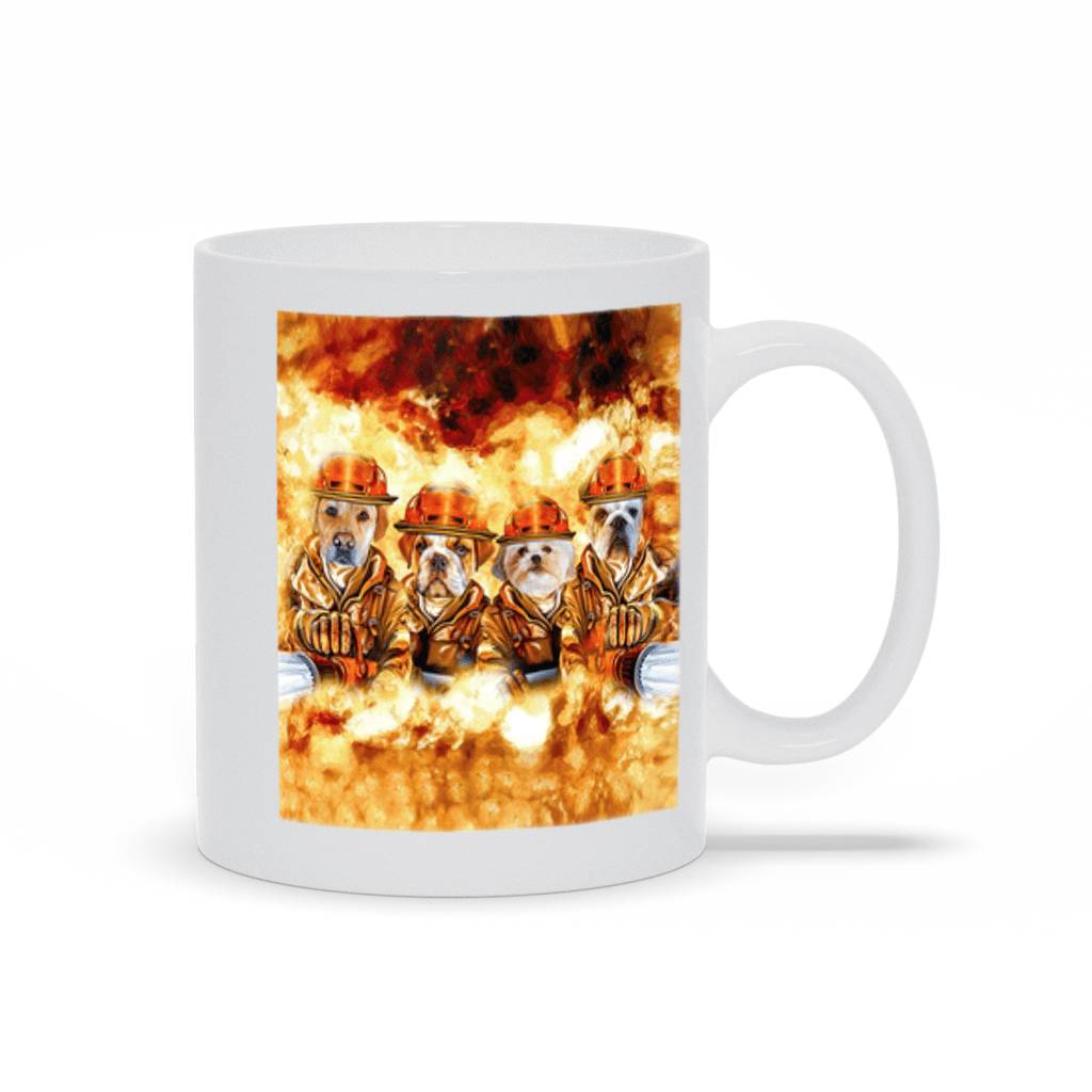 &#39;The Firefighters&#39; Personalized 4 Pet Mug