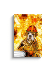 'The Firefighter' Personalized Pet Canvas