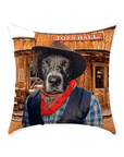 'The Cowboy' Personalized Pet Throw Pillow