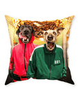 'Squid Paws' Personalized 2 Pet Throw Pillow