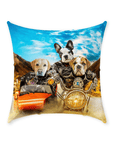 'Harley Wooferson' Personalized 4 Pet Throw Pillow