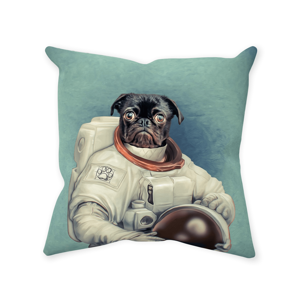&#39;The Astronaut&#39; Personalized Pet Throw Pillow