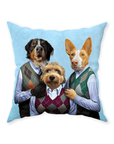 'Step Doggette' Personalized 3 Pet Throw Pillow
