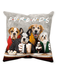'Furends' Personalized 4 Pet Throw Pillow