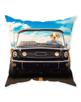 'The Classic Woofstang' Personalized Pet Throw Pillow