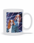 '1980s Lazer Portrait (Female)' Personalized Pet Mug