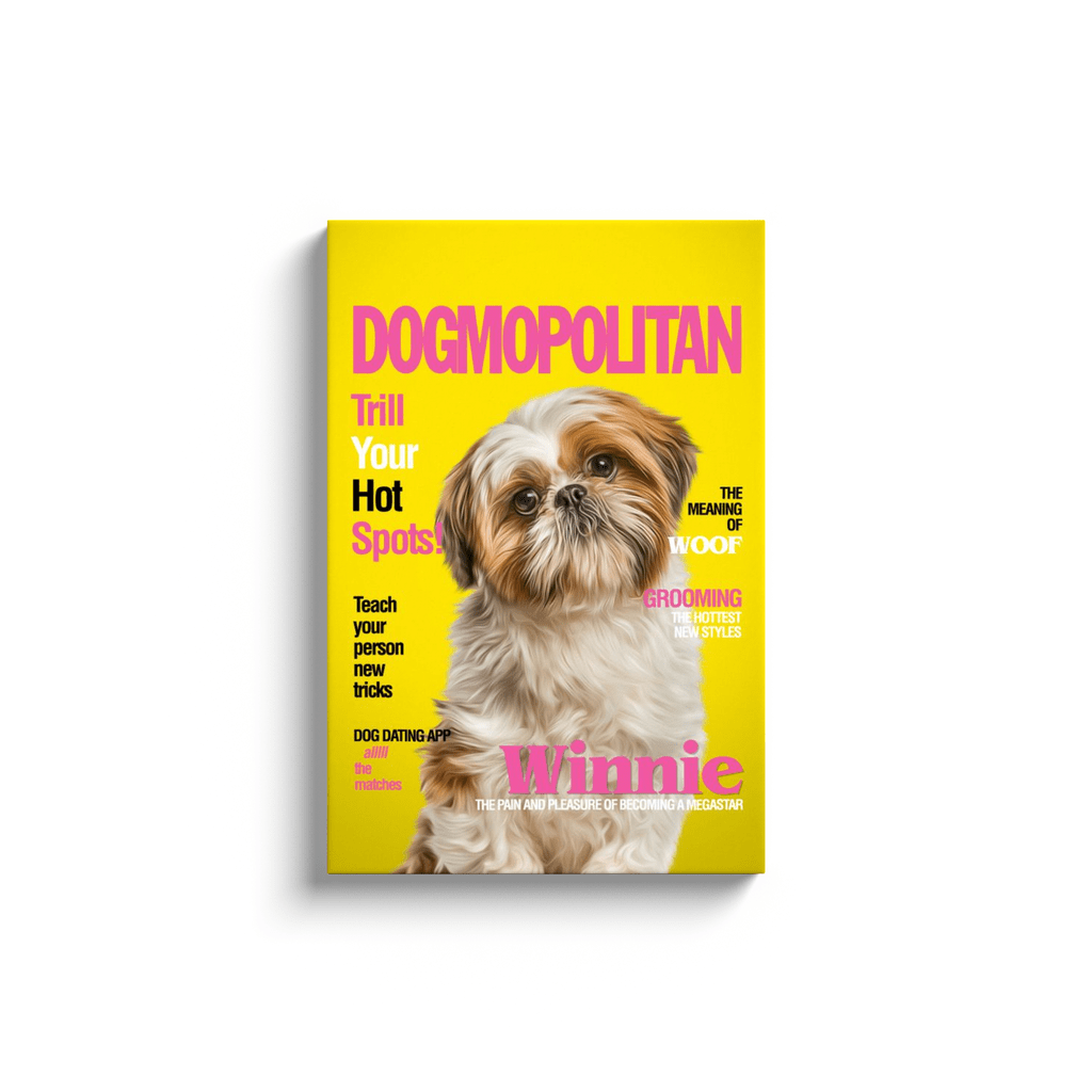 &#39;Dogmopolitan&#39; Personalized Pet Canvas