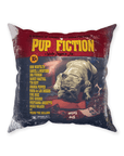 'Pup Fiction' Personalized Pet Throw Pillow