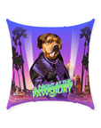 'A Night At The Pawsbury' Personalized Pet Throw Pillow