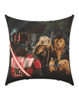 'Star Woofers' Personalized 3 Pet Throw Pillow