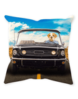 'The Classic Woofstang' Personalized Pet Throw Pillow