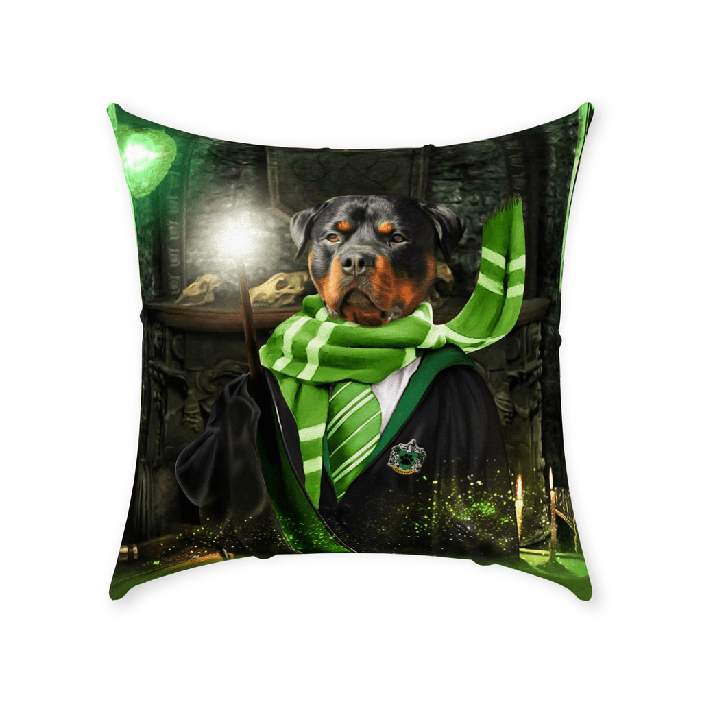 &#39;Harry Dogger (Slytherawr)&#39; Personalized Pet Throw Pillow