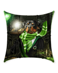 'Harry Dogger (Slytherawr)' Personalized Pet Throw Pillow