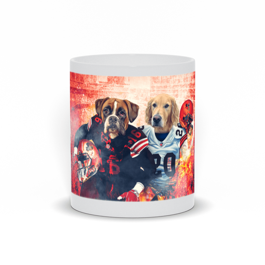 &#39;Cleveland Doggos&#39; Personalized 2 Pet Mug