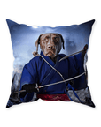 'The Swordsman' Personalized Pet Throw Pillow