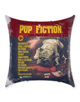 'Pup Fiction' Personalized Pet Throw Pillow