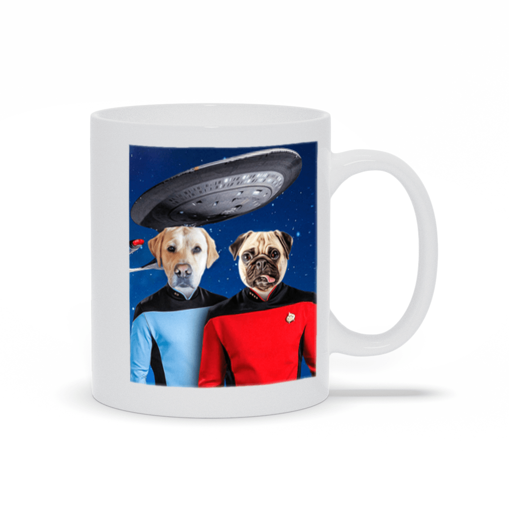 &#39;Doggo-Trek&#39; Personalized 2 Pet Mug