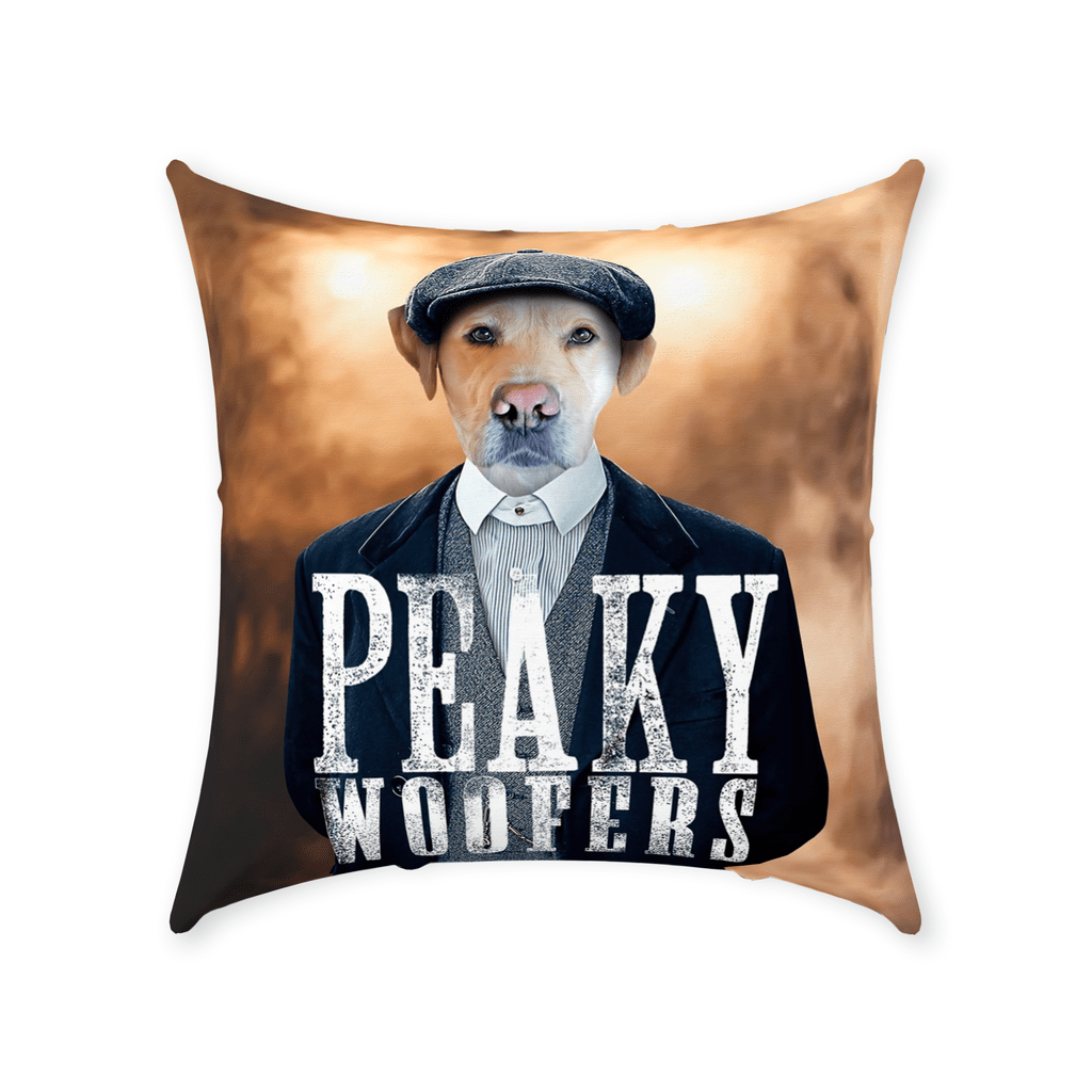 Cojín para mascotas personalizado &#39;Peaky Woofers&#39;