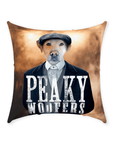 'Peaky Woofers' Personalized Pet Throw Pillow