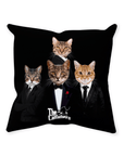 'The Catfathers' Personalized 4 Pet Throw Pillow