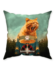 'Jurassic Meow' Personalized Pet Throw Pillow