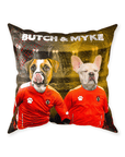 'Austria Doggos' Personalized 2 Pet Throw Pillow