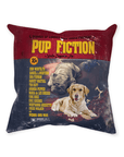 'Pup Fiction' Personalized 2 Pet Throw Pillow