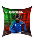 'Italy Doggos Soccer' Personalized Pet Throw Pillow