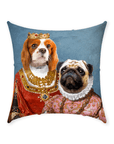 'Queen and Archduchess' Personalized 2 Pet Throw Pillow
